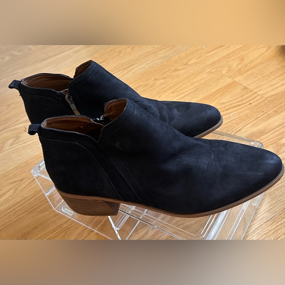 Franco Sarto Black Ankle Booties